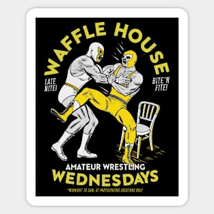 Waffle House - Amateur Wrestling Wednesdays Sticker